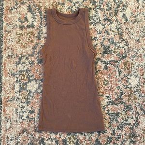 Brown tank top